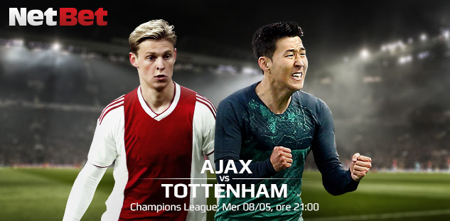 Champions League: Ajax vs Tottenham. Pronostici e Scommesse