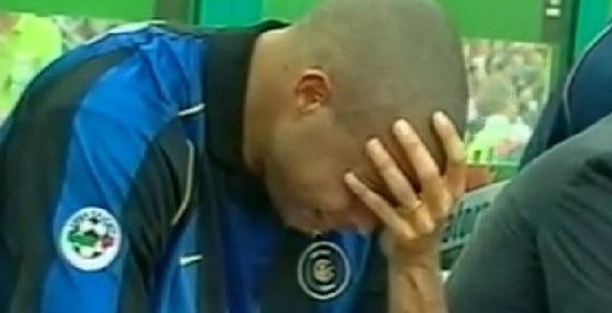 Ronaldo il lacrime