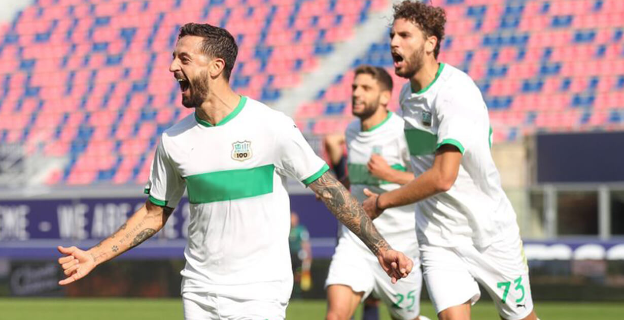 Alcuni giocatori del Sassuolo dopo un goal