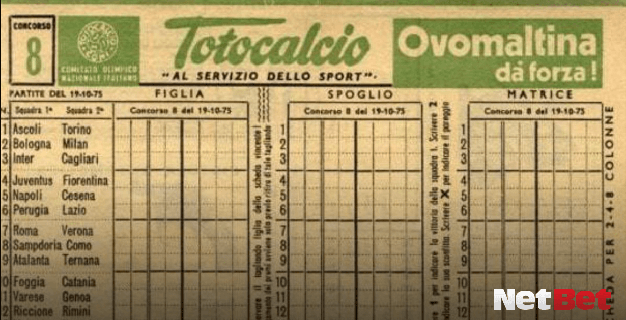 storia del totocalcio